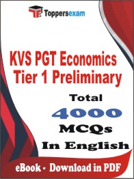 KVS PGT Economics Tier 1 Preliminary PDF Book In English - MCQ / Objective Questions