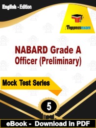 NABARD Grade A Officer (Preliminary) Test PDF Book In English - Practice Set