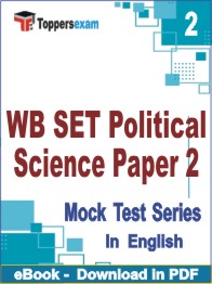 WB SET Political Science (Paper 2) Test PDF Book In English - Question Paper