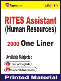 RITES Assistant (Human Resources) One Liner Book in English