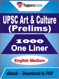 UPSC Art & Culture (Prelims) One Liner Book PDF in English