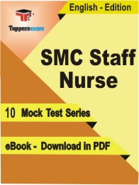 SMC Staff Nurse Test PDF Book in English - Mock Test/Practice Set