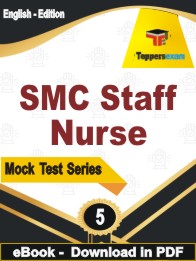 SMC Staff Nurse Test PDF Book In English - Practice Set