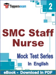 SMC Staff Nurse Test PDF Book In English - Question Paper