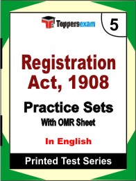 Registration Act, 1908Book in English - Mock Test / Practice Set