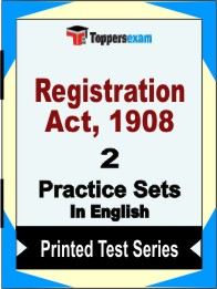 Registration Act, 1908Book in English - Question Paper / Practice Set