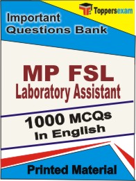 MP FSL Laboratory Assistant Book in English - Objective MCQ
