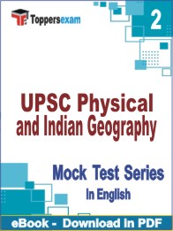 UPSC Physical and Indian Geography Test PDF Book In English - Question Paper