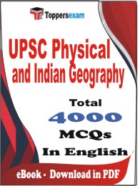 UPSC Physical and Indian Geography PDF Book in English - MCQ / Objective Questions