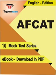 AFCAT Test PDF Book in English - Mock Test/Practice Set