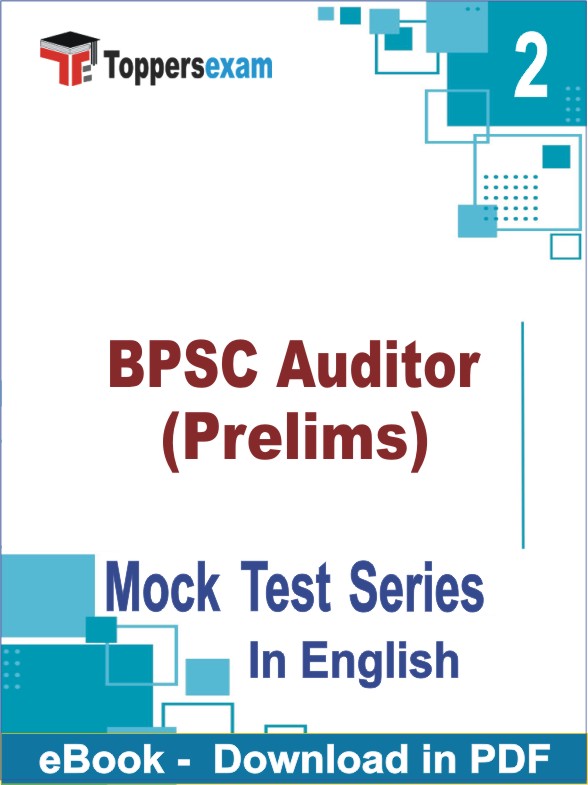 BPSC Auditor (Prelims) PDF Book In English - Question Paper