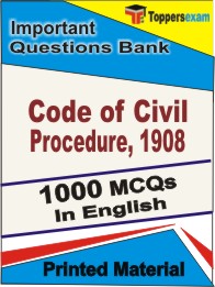 Code of Civil Procedure, 1908 Book in English - Objective MCQ