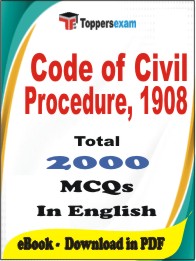 Code of Civil Procedure, 1908 PDF Book in English - MCQ / Objective Questions