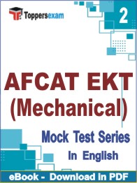 AFCAT EKT (Mechanical) Test PDF Book In English - Question Paper