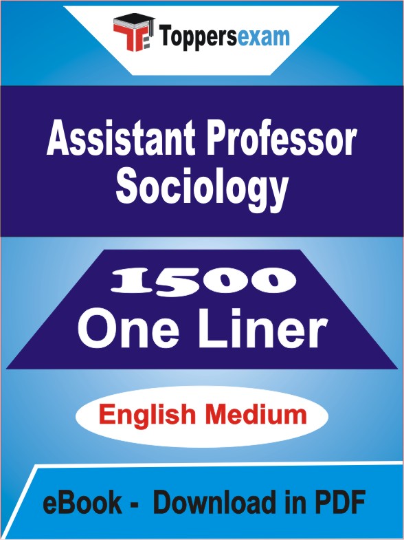 Assistant Professor Sociology One Liner Book PDF in English