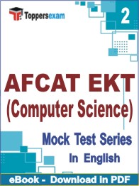 AFCAT EKT (Computer Science) Test PDF Book In English - Question Paper