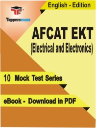 AFCAT EKT (Electrical and Electronics) Test PDF Book in English - Mock Test/Practice Set