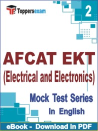 AFCAT EKT (Electrical and Electronics) Test PDF Book In English - Question Paper
