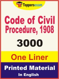Code of Civil Procedure, 1908 One Liner Book in English