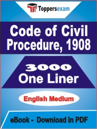Code of Civil Procedure, 1908 One Liner Book PDF in English