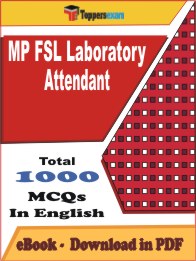 MP FSL Laboratory Attendant PDF Book In English - MCQ / Objective Questions