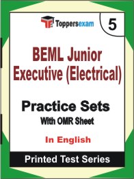 BEML Junior Executive (Electrical) Book in English - Mock Test / Practice Set