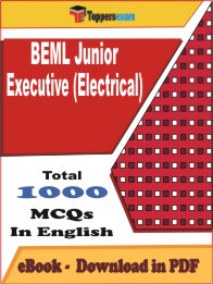 BEML Junior Executive (Electrical) PDF Book In English - MCQ / Objective Questions