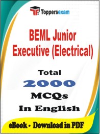 BEML Junior Executive (Electrical) PDF Book In English - MCQ / Objective Questions
