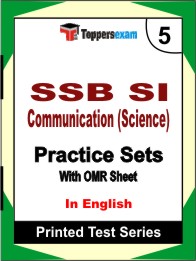 SSB SI Communication (Science)Book in English - Mock Test / Practice Set