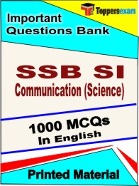 SSB SI Communication (Science) Book in English - Objective MCQ