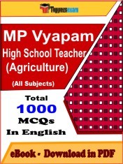 EBook of MP Vyapam High School Teacher (Agriculture) Exam , PDF Format in English