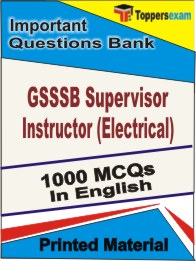 GSSSB Supervisor Instructor (Electrical) Book in English - Objective MCQ