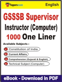 GSSSB Supervisor Instructor (Computer) One Liner Book PDF in English