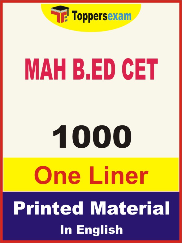 MAH B.ED CET One Liner Book in English