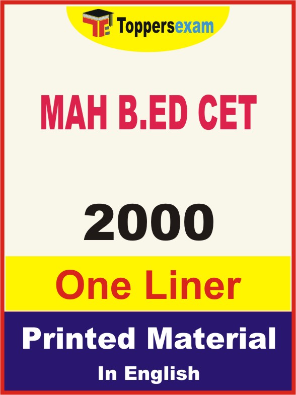 MAH B.ED CET One Liner Book in English