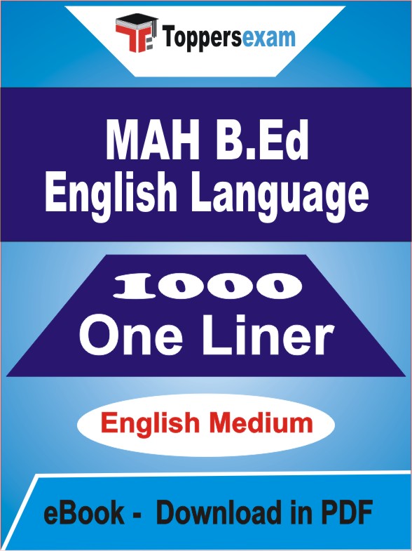 MAH B.Ed (English Language) One Liner Book PDF in English