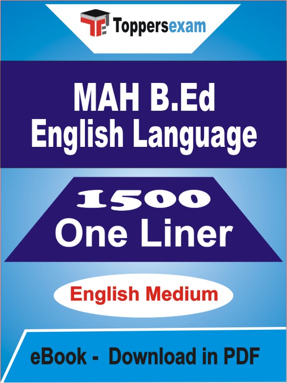 MAH B.Ed (English Language) One Liner Book PDF in English