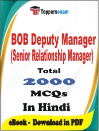 BOB Deputy Manager (Senior Relationship Manager) PDF Book in Hindi - MCQ / Objective Questions