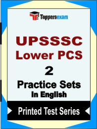 UPSSSC Lower PCS Book in  English - Question Paper / Practice Set