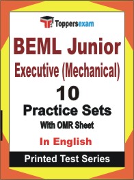 BEML Junior Executive (Mechanical) Book in English - Practice Set