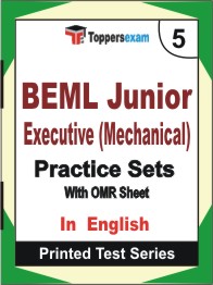 BEML Junior Executive (Mechanical) Book in English - Mock Test / Practice Set