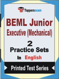 BEML Junior Executive (Mechanical) Book in English - Question Paper / Practice Set