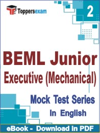 BEML Junior Executive (Mechanical) Test PDF Book In English - Question Paper