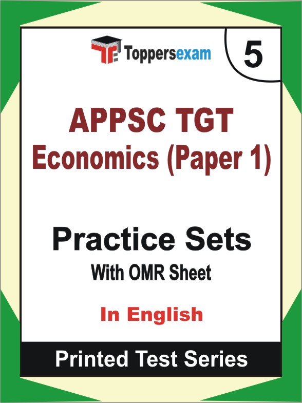 APPSC TGT Economics (Paper 1) Book in English - Mock Test / Practice Set