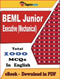 BEML Junior Executive (Mechanical) PDF Book in English - MCQ / Objective Questions