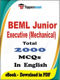 BEML Junior Executive (Mechanical) PDF Book in English - MCQ / Objective Questions