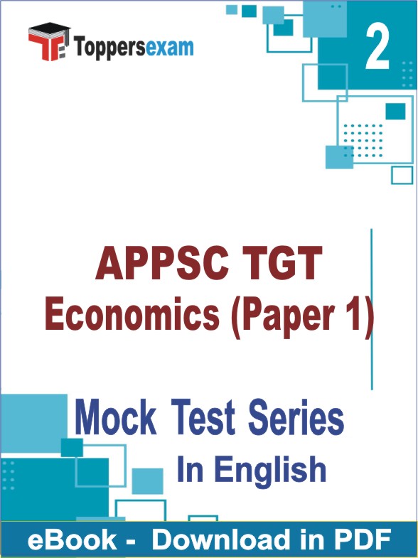 APPSC TGT Economics (Paper 1) PDF Book In English - Question Paper