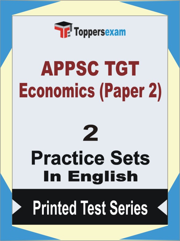 APPSC TGT Economics (Paper 2) Book in English - Question Paper / Practice Set