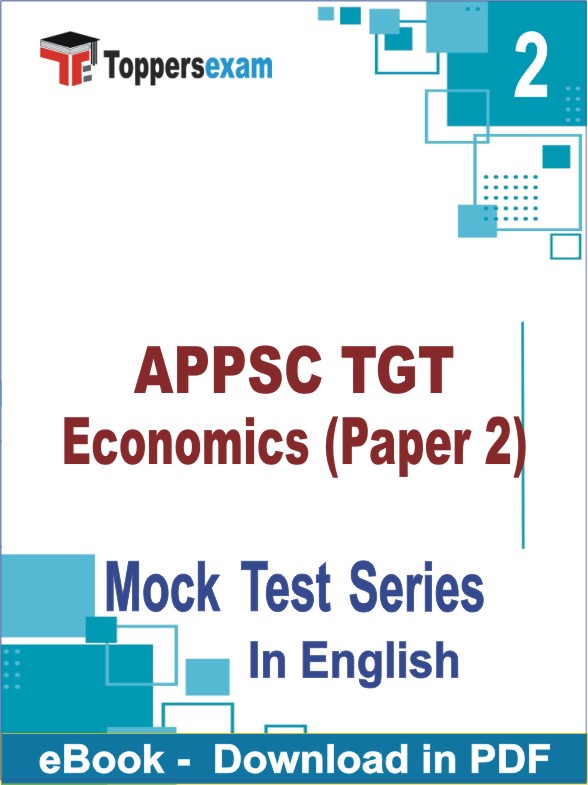 APPSC TGT Economics (Paper 2) PDF Book In English - Question Paper
