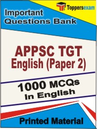 APPSC TGT English (Paper 2) Book in English - Objective MCQ